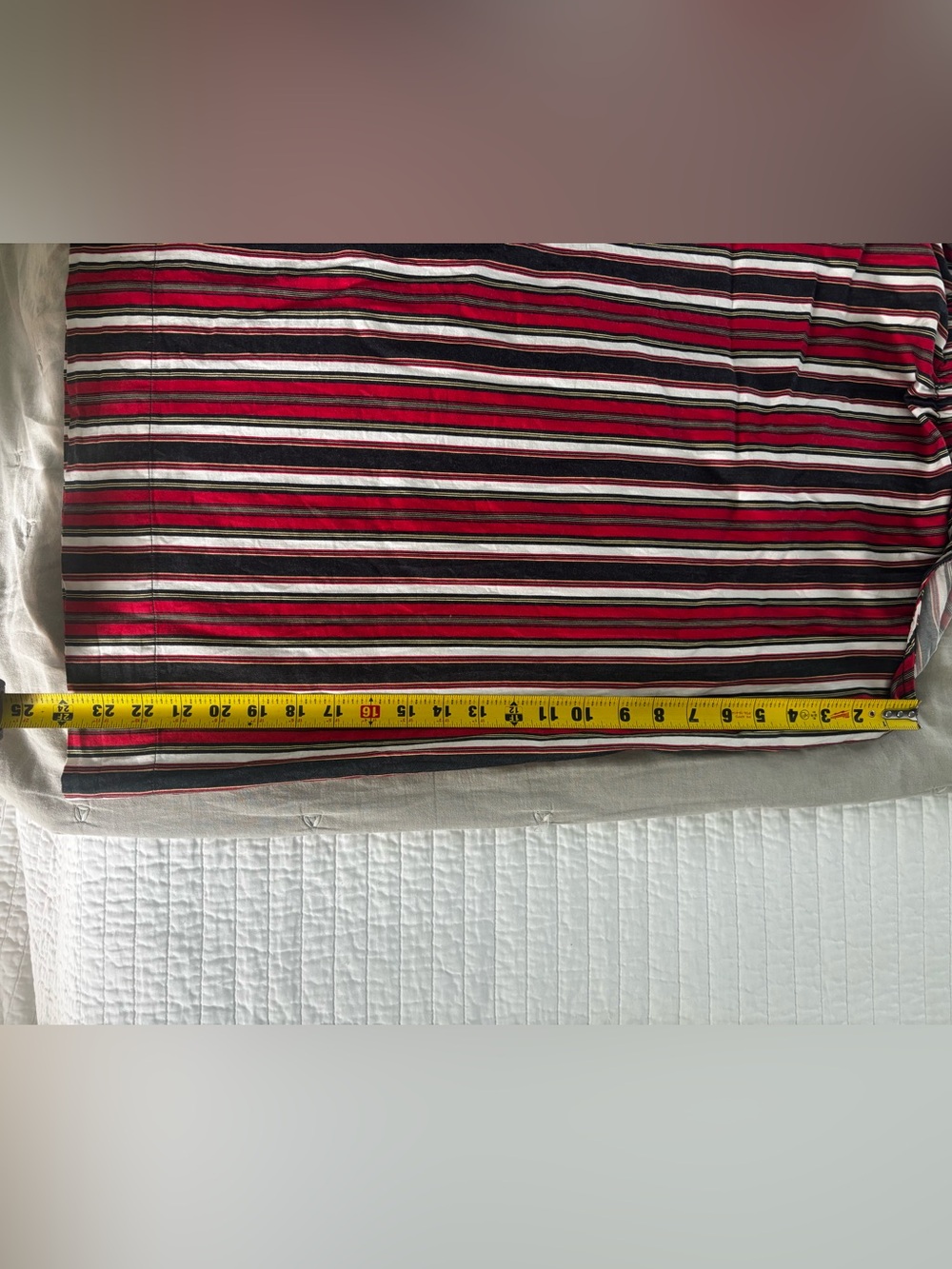 Doen Red, Black & Cream Striped Mini Dress - Picture 9 of 9